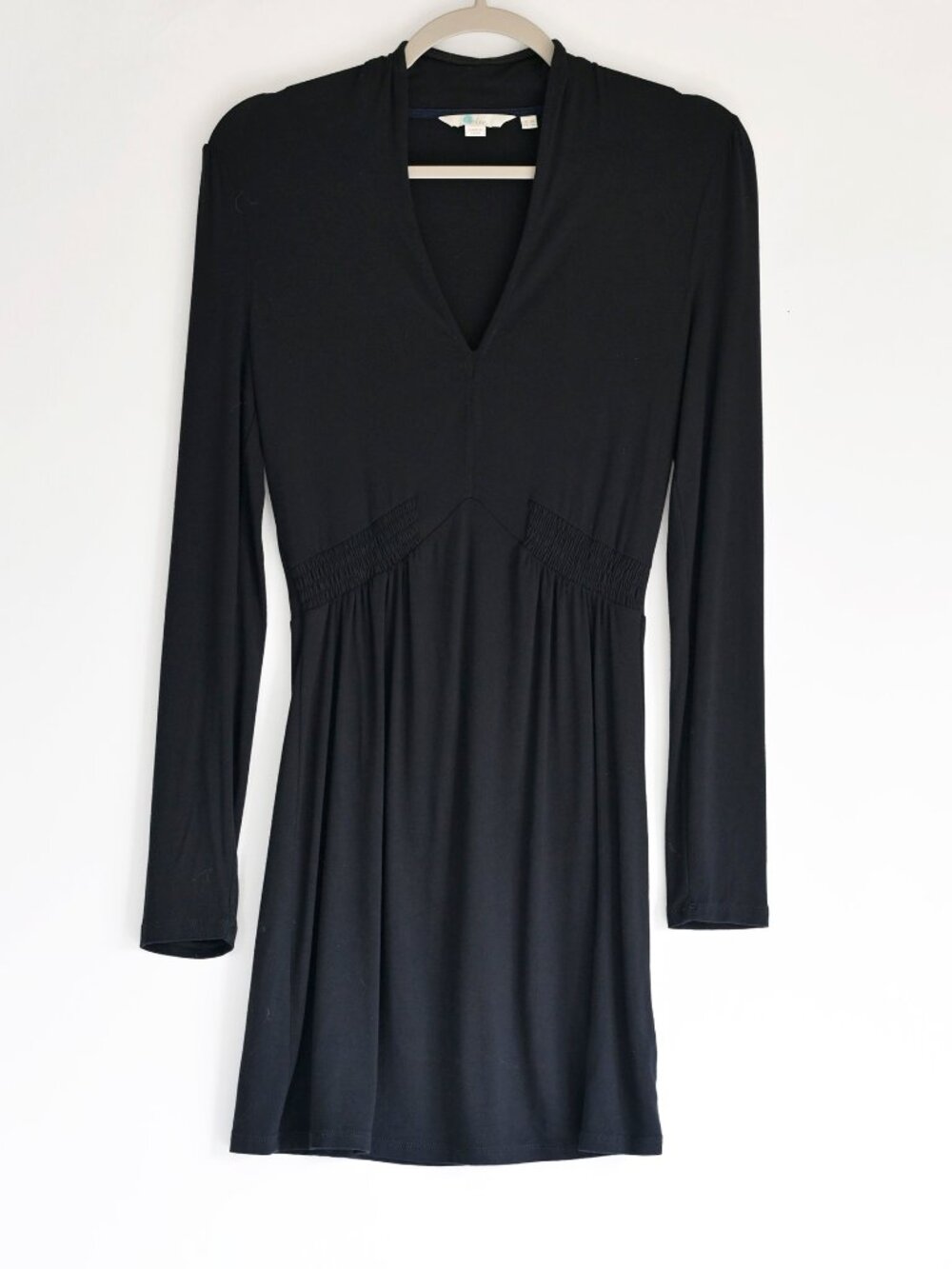 Boden Black Long-Sleeve Mini Dress